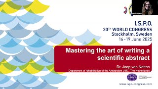 Webinar Mastering the art of writing a scientific abstract [upl. by London745]