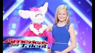 AGT 2017 Darci Lynn 1st Performance on Americas Got Talent The Ventriloquist [upl. by Nele]