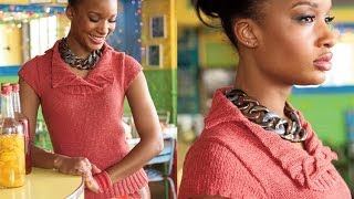 22 Cable Collar Top Vogue Knitting SpringSummer 2011 [upl. by Obaza]