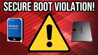 Secure Boot Violation Fix  Booting Batocera HDD or SSD  Retro Gaming Guy [upl. by Moises]