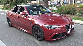 610HP Alfa Romeo Giulia Quadrifoglio by Pogea Racing  Start Up Revs amp Accelerations in Monaco [upl. by Jackie]