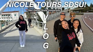 NICOLE TOURS SDSU San Diego State University VLOG  The Laeno Family [upl. by Eimmit]