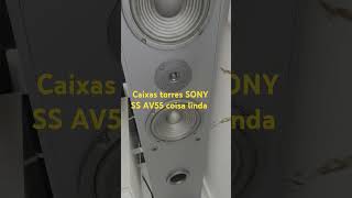 Par de Caixas Torres Sony SS AV55 130w RMS 8ohms Graves fortes médios e agudos de qualidade 🥳🥳😎 [upl. by Mauldon]