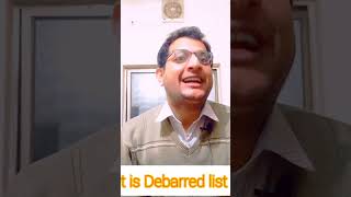 What is Debarred listWhat is Watch list [upl. by Nnaxor]