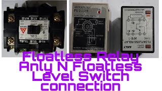 Floatless relay Anly N Floatless level switch connection [upl. by Lladnarc52]