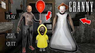 Playing Granny is IT vs Grandpa vs Little Granny  NEW Secret MOD  Gameplay Animation p24 [upl. by Clementius]