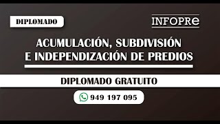 INFOPRE  Acumulación de un Predio Urbano [upl. by Lahcear]