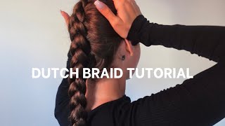 Single Dutch Braid Tutorial [upl. by Valerian139]