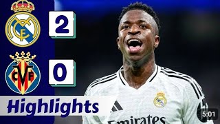 Real Madrid vs Villarreal 20  All Goals ampExtended Highlights 2024 [upl. by Assened]