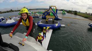 Wipeout at Wykeham Lakes  North Yorkshire Waterpark [upl. by Sorazal41]