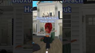 Bloxburg Free Beach House Layout🌴 bloxburg bloxburghousebuild roblox [upl. by Patty365]