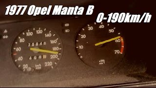 Opel Manta B 0190kmh [upl. by Nelyag]