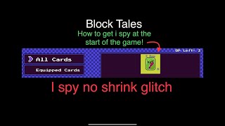 Block Tales i spy card without shrink glitch Roblox [upl. by Eiuqram510]