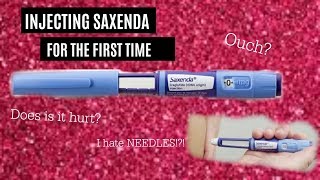 INJECTING SAXENDA FOR THE FIRST TIME  REACTION VIDEO [upl. by Ainahtan]