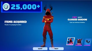 Spending 25000 VBucks in Fortnite Fortnite Spending Spree 8 [upl. by Yrak]