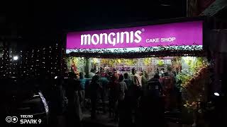 monginis 🍰🎂 cake shop chandipur market new opening [upl. by Ahsinik]