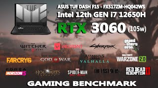 Asus TUF Dash F15  RTX 3060 Gaming Test in 2023  Intel i7 12650H  RTX 3060 Gaming Test  rtx3060 [upl. by Nhguaved]