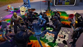 Emote Battle Using The NEW Icebound Midas Making 5 toxic players leave  Party Royale [upl. by Tonl387]