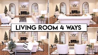 4 LIVING ROOM LAYOUT IDEAS  Easy Transformation [upl. by Abner]