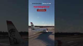 ⚜️Landing Stockholm Bromma Airport B738 Dron view aviation sweden stockholmcity msfs2020 [upl. by Irotal]