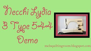 Necchi Lydia 3 Sewing Machine Demonstration [upl. by Flodur]