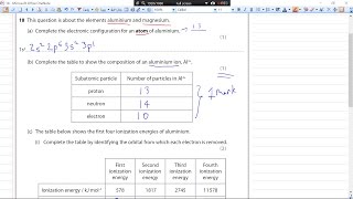 Edexcel AS IAL Chemistry Unit 1 Question Paper May 2016 question 18abampc Solution [upl. by Nosyd]