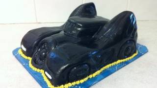 Batmans Batmobile Cake  HowTo [upl. by Aryl]