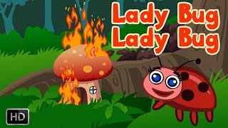 Lady Bug Lady Bug With Lyrics  Nursery Rhymes for Children [upl. by Carnay]