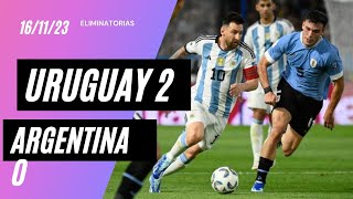 URUGUAY LE CORTÓ EL INVICTO A ARGENTINA⚠️ Argentina VS Uruguay 0 2 RESUMEN [upl. by Gothar]