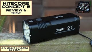 Nitecore Concept 2 LED Torch  Review amp Test [upl. by Lipski]