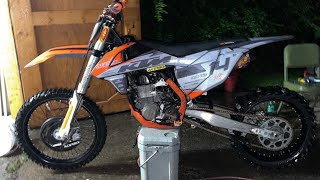 Extended ktm250 hill climb rideout at cub creek wv I end up bringing the 450 [upl. by Nadeen]