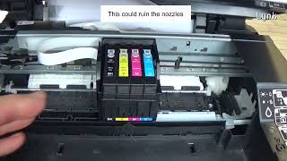 Simple way to clean the Epson printhead nozzles with a damp cloth [upl. by Bertie138]