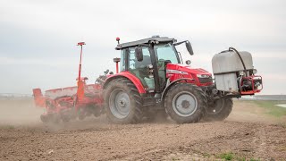 Massey Ferguson S5712  Maschio Gaspardo Chrono 300 🌽 [upl. by Rolando]