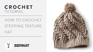 Crochet Stepping Texture Hat [upl. by Ligriv]