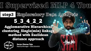 53422 Agglomerative Hierarchical clustering Singlemin linkage method with Euclidean distance app [upl. by Akenet]