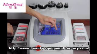 cavitation vacuum rf lipo laser slimming machine [upl. by Butterworth]