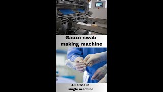 Gauze swab making machineGauze swab folding machineCotton gauze swab making machine ftcmachines [upl. by Secundas]