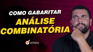 Como Gabaritar Análise Combinatória [upl. by Inoek]