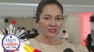 WATCH PH Senator Risa Hontiveros reacts to Marcos 3rd SONA  ANC [upl. by Lonni]