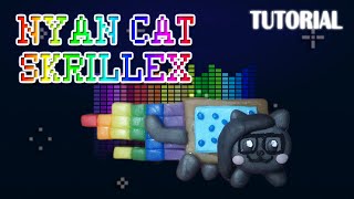 Tutorial Nyan Cat Skrillex  Llavero en Porcelana fría  Key Chain in Polymer Clay [upl. by Burrell267]