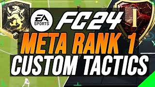 FC 24  Best META RANK 1 Custom Tactics amp Instrucitons Full Tactics amp Formations [upl. by Just]