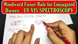 UV VISIBLE SPECTROSCOPY Woodward Fieser Rule for Conjugated Dienes for calculating Lambda Max Value [upl. by Ahsha665]