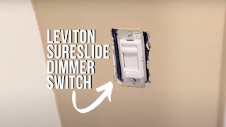 How to Program A Leviton SureSlide Dimmer Switch [upl. by Latimer]