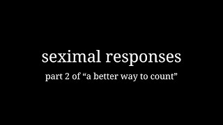 seximal responses [upl. by Fryd]