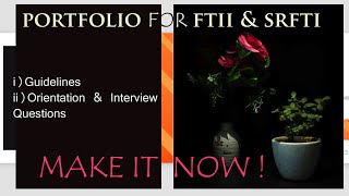 How to Select Photographs for a Portfolio  Cinematographer  FTII amp SRFTI [upl. by Akli]