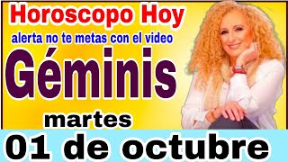 horoscopo de hoy Géminis  Horóscopo Diario  Géminis  01 de octubre de 2024 [upl. by Strawn]