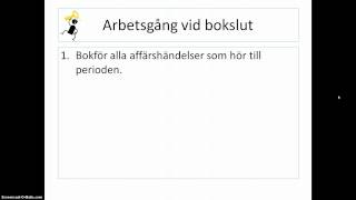 Arbetsgång bokföring till bokslut [upl. by Yrbua]