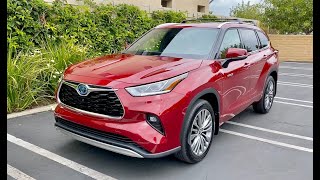 2020 Toyota Highlander Hybrid Platinum AWD Walkaround No Talking [upl. by Weibel]