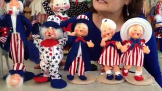 Sue Coffee  Exclusive Patriotic Annalee Dolls [upl. by Ahcsropal722]