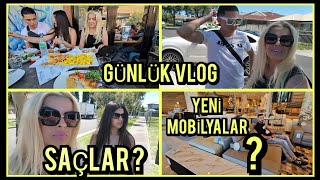 Günlük Vlog Öğle Yemeği 🍽️ Ev Alışverişi 🛍️ Mobilya Yenileme 🛋️ [upl. by Atikahc]